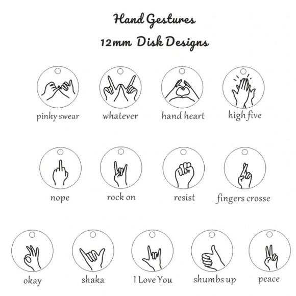 “I Love You” Sign Language ASL Minimalist Necklace - Picture 12 of 16